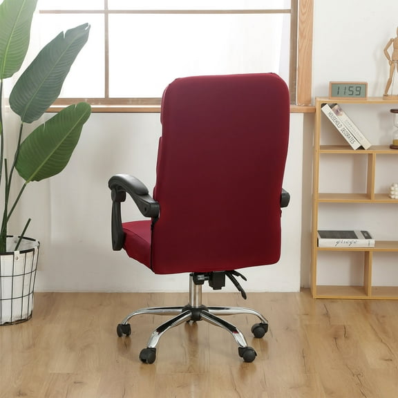 Stretch office Chair Cover,Universal Fit Desk Chair Slipcover,Washable Spandex Fabric Chair Protector,Removable Chair Cover for Executive Rolling office Chairs,Decorative Chair Slipcover