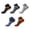 Colorful, variant on 5 Pairs Unisex Low Cut Running Socks with Heel Tab, Breathable Moisture Wicking Cushioned Ankle Socks, Shock Absorbent for Fitness, Jogging or Casual Daily Use Black