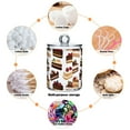thumbnail image 6 of Yayeee 2 Pack Qtip Holder Bathroom Cotton Swab Canister with Lid Clear Dispenser Set, White Cakes Pattern, 6 of 6