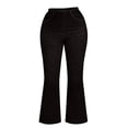 thumbnail image 6 of Wide Leg Jeggings for Women , Ladies Bootcut Jeans High Waisted Faux Denim Trousers with Fake Pockets, Soft Walking Denim Pants Casual Wear, Comfort Stretchy Pull on Jean, 6 of 7