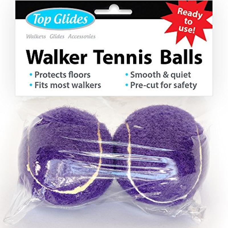 Top Glides Precut Walker Tennis Ball Glides (Purple)