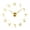 Golden, variant on Wall Clock Stickers, DIY Frameless Modern 3D Mute Adjustable Numerals Acrylic Mirror Wall Clock for Decorations ,