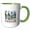 Green/White, variant on 3drose, Oregon State. Usa. Local Aspects. Amazing Travel, Vacations Art Gift, 11oz Mug