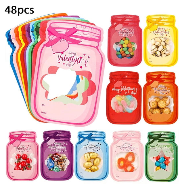 Valentines Day Cards forKids Classroom50Pack Candy Valentine Cards