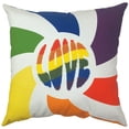 thumbnail image 1 of hometrends Pride Textured "Love" Decorative Pillow, 1 of 1