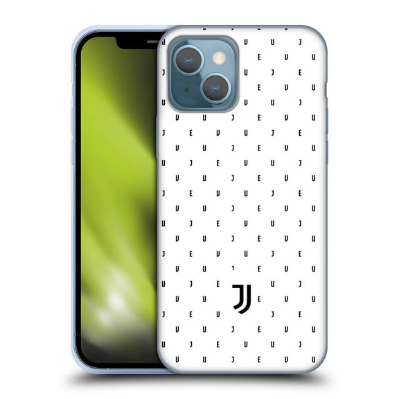 Head Case Designs Officially Licensed Juventus Football Club Lifestyle 2 White Logo Type Pattern Soft Gel Case Compatible with Apple iPhone 13