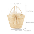 thumbnail image 5 of Yoyauz Women's Grass Woven Beach Bag - Women's Beach Handmade Woven Handbag, Summer Mesh Hollow Shoulder Bag, Suitable for Holidays, 5 of 5