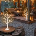 thumbnail image 2 of Christmas Decorations FT Lighted Birch Tree Christmas Tree Battery Operated with Timer Holder Tabletop Centerpiece for Home Decor, 2 of 8
