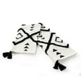 thumbnail image 2 of LR Home and Evette Rios Cream and Black Diamond Arrows Cotton Throw Blanket, 50" x 60", 2 of 9