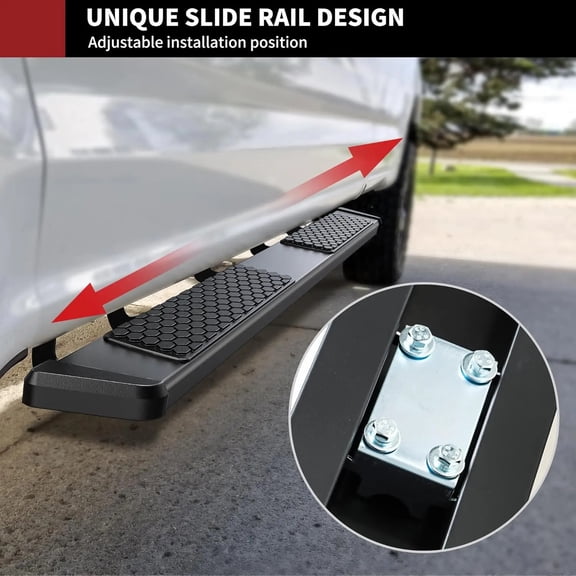6" Side Steps for 2024-2026 Toyota Tacoma Double Cab Running Boards Nerf Bar