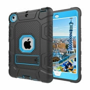 iPad min 4 Case, Dteck Shockproof Stand Kids Case Protective Cover, Black / Blue
