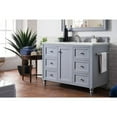 thumbnail image 4 of James Martin Vanities 48" Single Vanity, Silver Gray w/ 3 CM Ethereal Noctis Quartz Top, 4 of 5