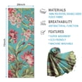 thumbnail image 2 of Pioneer Flower Floral Print Pattern Hot Yoga Mat Towel Non Slip for Hot Yoga - Quick-Drying Yoga Mat Cover with 4 Corner Pockets with Travel Bag - Hot Yoga Towel Non Slip 70"x26", 2 of 6