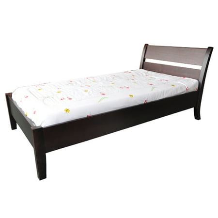 Linda Twin Sleigh Solid Wood Bed, Sleigh Bed Solid Wood Queen