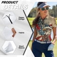 thumbnail image 5 of Garronmavis 250th Anniversary Matching Golf Shirts for Couple Lightweight Funny Men Women Matching Couple Golf Shirts 4-Way Stretch Women Sport Cloth Suitable for Outdoor Sports, 5 of 7