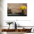 thumbnail image 3 of Elephant Stock Elephant And Yellow Daffodil Wall Art - Horizontal Canvas Wall Art - Living Room Wall Decor - Animal Canvas - Brown And Gray Decor - 36" x 24", 3 of 8