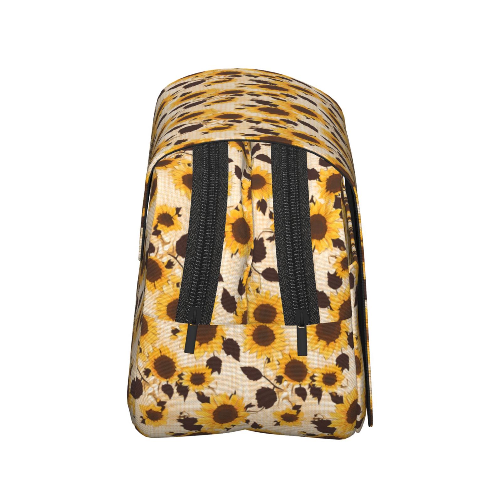 Rateoe Vintage Plaid Cute Sunflower Pattern Double Clamshell Pen Case, Storage Organizer with Two Zipper Compartments– Holds Up to 50 Pencils & Pens