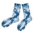 thumbnail image 2 of Tie-Dyed Socks Cotton Unisex Socks Skateboard , Blue, 2 of 8