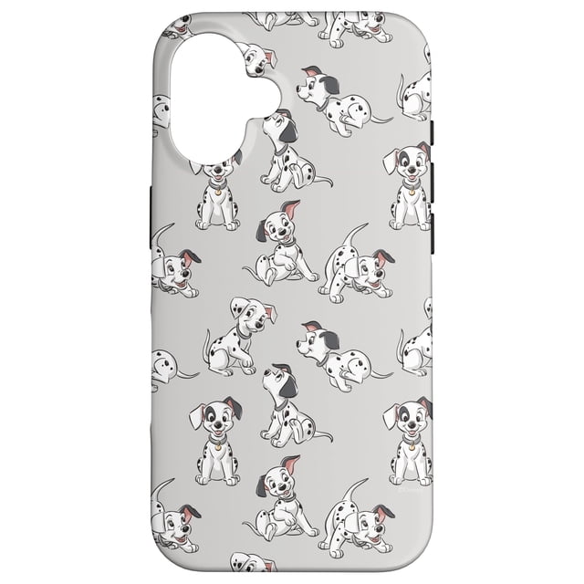 Funda blanda gris de Disney 101 Dálmatas para iPhone 16