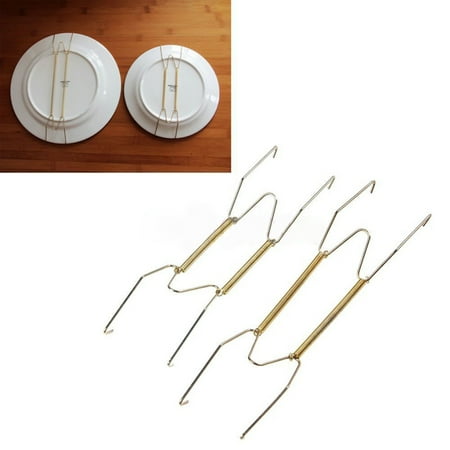

NUZYZ Spring Dismountable Anti-rust Stainless Steel Plate Hanger Hook Round Plate Square Plate Hook