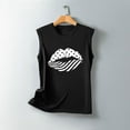 thumbnail image 4 of TDYHUAO 4th of July Tank Tops Women American Flag Stars Stripes Lips Funny Graphic Casual Sleeveless Tee Top Patriotic Shirt, 4 of 4