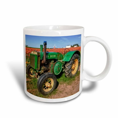 Wooden Shoe Tulip 3dRose John Deere, Wooden Shoe Tulip Farm, Oregon, USA - US38 RBR0625 - Rick A Brown, Ceramic Mug, 15-ounce ()