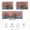 thumbnail image 2 of Yayeee Pillowcase Standard Size Set of 2 Satin Wrinkle Resistant Pillow Case, Orange Vibrant Flowers, 2 of 8