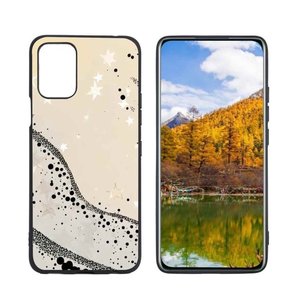 Stars-309 Phone Case, Degined for LG Q52 Case Men Women, Flexible Silicone Shockproof Case for LG Q52