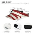 thumbnail image 2 of Kdxio Vintage American Flag Print Sun Visor Hat Golf Visor Adjustable Velcro Outdoor Sports Cap for Men Women, 2 of 6