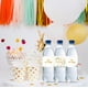 thumbnail image 4 of 32 etiquetas verdes para botellas de agua Oh Baby, envoltorios dorados con purpurina para revelar el género, pegatinas con hojas de eucalipto para botellas de agua de niño o niña, decoración para, 4 of 4