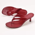 thumbnail image 4 of Women Kitten Heels Sandals: Heeled Flip Flop | 2026 Fashion Heel Sandals, Square Toe Thong Sandal for Daily Wear & Dressy Casual 40, 4 of 6