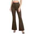 thumbnail image 2 of Utoimkio High Waist Double Button Bootcut Dress Pants for Women Front Pleated Solid Slim Fit Office Business Flared Trousers with Side Slip Pockets, 2 of 8