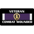 thumbnail image 1 of Purple Heart Veteran Combat Wounded Photo License Plate, 1 of 1