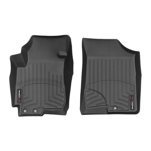 WeatherTech Custom Fit FloorLiners compatible with 2009-2012 Hyundai Elantra Touring - 1st Row (Driver & Passenger), Black