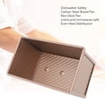 thumbnail image 3 of Nonstick Baking Loaf Pan,  8.1x4.6x4.6inch Rectangular Baking Bread Loaf Pan, Carbon Steel Corrugated Bread  Box for Baking Bread, Dishwasher Safe, 3 of 7