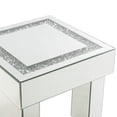 thumbnail image 3 of ACME Satinka End Table, Light Gray Engineered Marble & Mirrored Silver Finish, 3 of 5