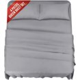 thumbnail image 1 of czcpp-Bedsheets Queen Size Set of 4, Soft Brushed Microfiber Queen Bed Sheets, 16-inch Deep Pocket Queen Sheets Set - Easy Fit, and Wrinkle-Free |Grey - Queen|, 1 of 4