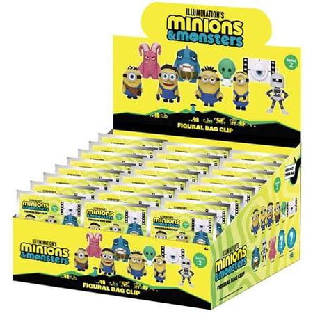 3D Figural Bag Clip Minions Series 2 Mystery Box [24 Packs]