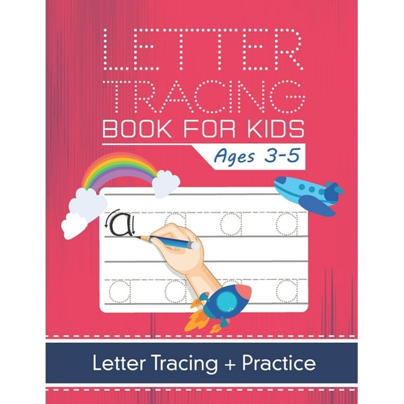 Letter Tracing Book letter tracing books for kids ages 3-5: Both Uppercase and Lowercase Letters. (Handwriting Practice), Book 3, (Paperback)