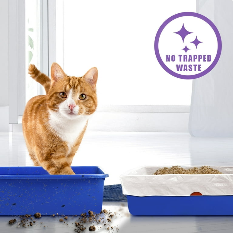 Alfapet XL Jumbo Litter Box Liners Heavy Duty 2 mil Drawstring Flat Bottom Disposable 1 Box Walmart