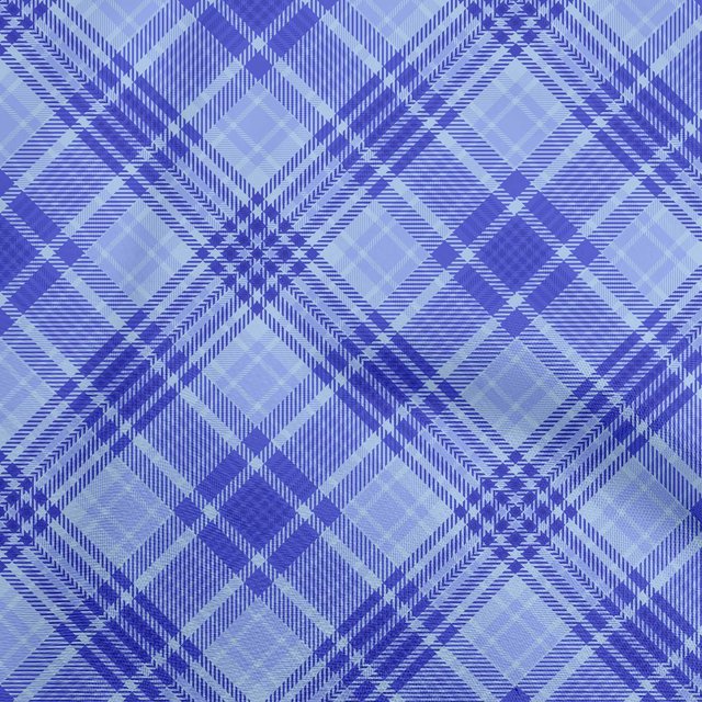 oneOone Cotton Cambric Blue2 Fabric Check Craft Projects Decor Fabric Printed By The Yard 42 Inch Wide