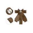 thumbnail image 3 of INSPIRE CHIC Broche de cinta para mujer, lazo, corbata, broches para bodas y fiestas, color café, 3 of 4