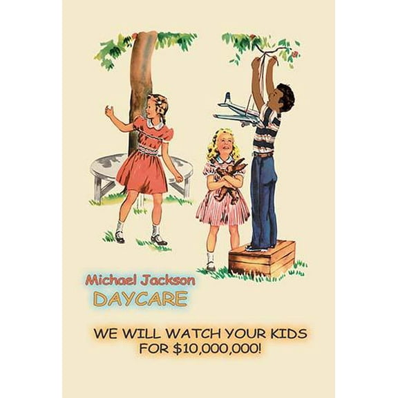 Michael Jackson Daycare- Fine Art Canvas Print (20" x 30")