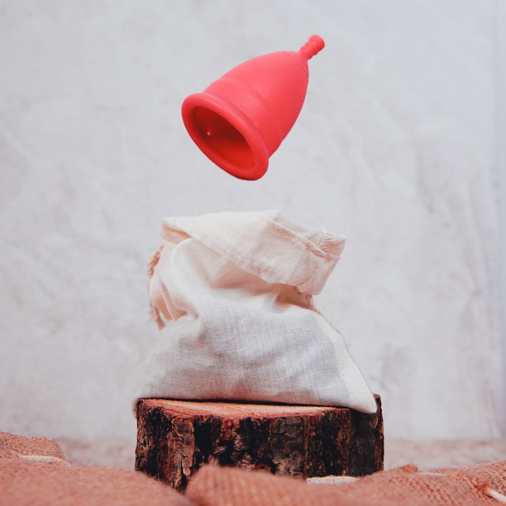 Tampon Tribe Reusable Menstrual Cup Always Leak Free Medium Pink