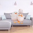 thumbnail image 4 of Pato de peluche de pato de peluche, juguetes de almohada de peluche, pato blanco de peluche abrazando animales, juguetes de peluche suaves para Navidad, regalos del día de San Va, 4 of 5