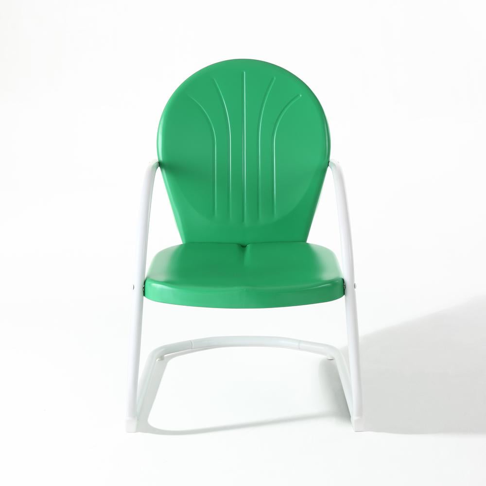 Crosley Furniture Griffith Vintage Inspired Outdoor Backyard Patio Chair, Green