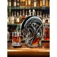 thumbnail image 4 of Alien- Decanter - Glass Art Statue Bottle 10 oz Unique Glass Bottle Figurine Ideal Gift for Movie Fans & Lovers, 4 of 8