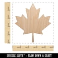 thumbnail image 2 of Canada Maple Leaf Wood Holiday Christmas Tree Ornament Unfinished DIY Pre-Drilled Craft, 2 of 7
