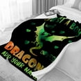 thumbnail image 2 of Yibo Cute Dragons Blanket Flannel Soft and Comfortable Anti-static Bed Sofa Blanket, 2 of 7