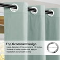 thumbnail image 4 of REGALWOVEN Blackout Curtains 2 Panels for Bedroom with Black Liner , Double Layer Grommet Thermal Insulated Living Room Curtain Light Sage 52"Wx72"L, 4 of 8